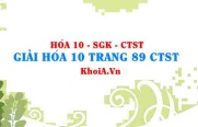 Giải Hóa 10 trang 89 Chân trời Sáng tạo